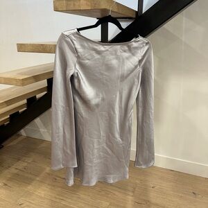 ZARA SILVER DRESS — XS